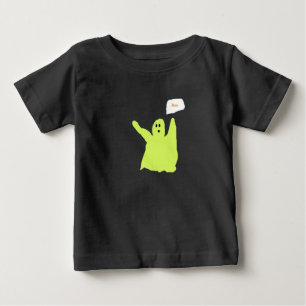Chartreuse Geistchen Orange Boo Bekleidung Baby T-shirt