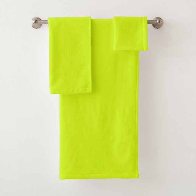  Chartreuse Gelb (feste Farbe)  Badhandtuch Set (Insitu)