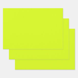  Chartreuse Gelb (feste Farbe)  Geschenkpapier Set