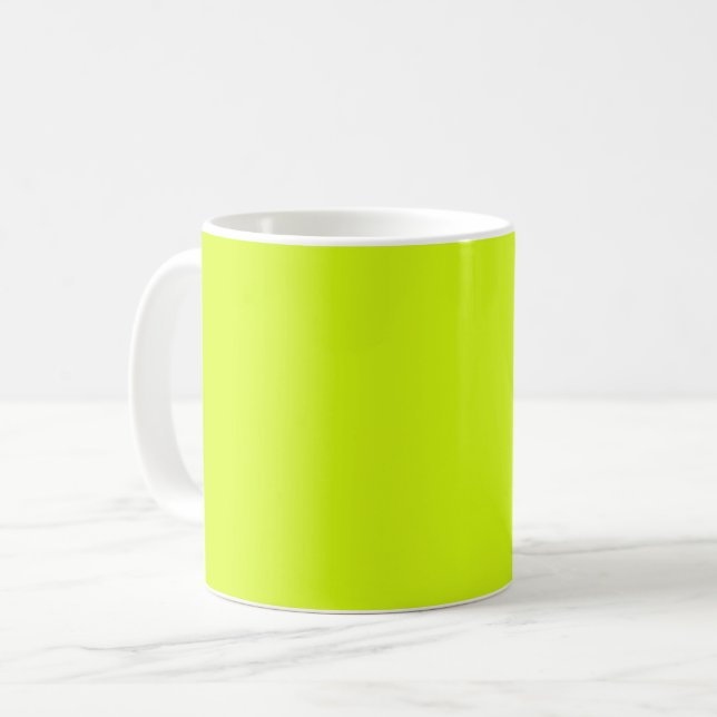  Chartreuse Gelb (feste Farbe)  Kaffeetasse (Vorderseite Links)