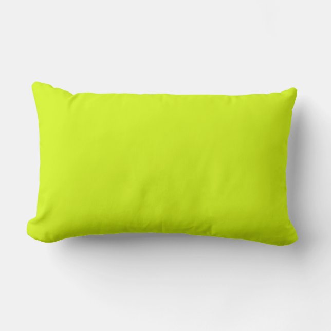  Chartreuse Gelb (feste Farbe)  Lendenkissen (Vorderseite)