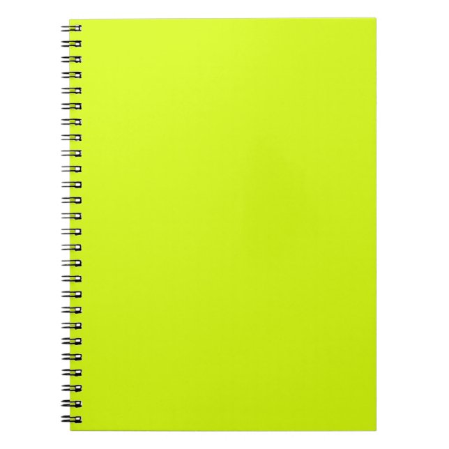 Chartreuse Gelb (feste Farbe) Notizblock (Vorderseite)