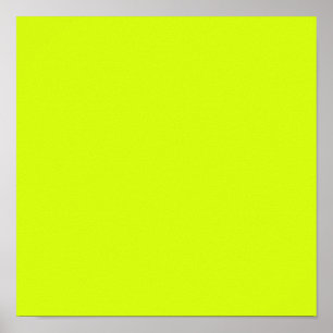 Chartreuse Gelb (feste Farbe) Poster