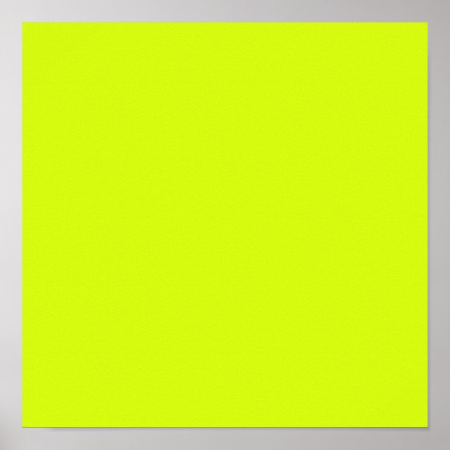 Chartreuse Gelb (feste Farbe) Poster (Vorne)