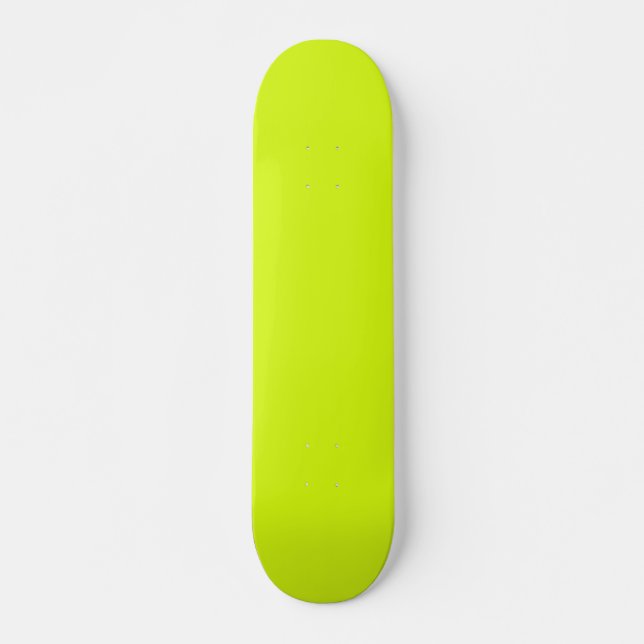  Chartreuse Gelb (feste Farbe)  Skateboard (Vorne)