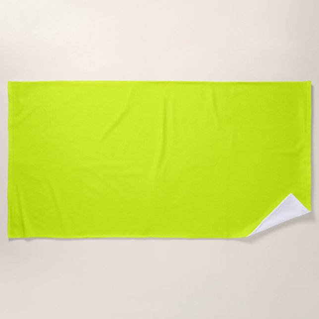  Chartreuse Gelb (feste Farbe)  Strandtuch (Vorderseite)