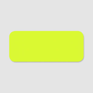 Chartreuse Gelbe Farbe Namensschild