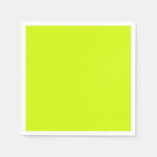Chartreuse Gelbe Farbe Serviette (Vorderseite)