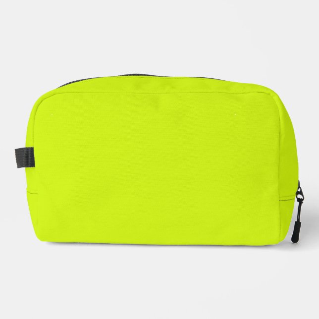Chartreuse Gelbe Farbe Waschbeutel (Vorderseite)