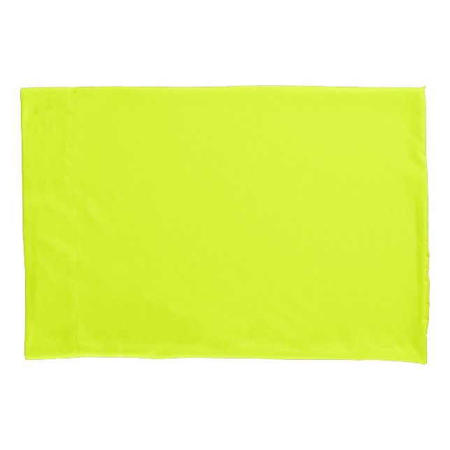Chartreuse gelber Kissenbezug (Vorderseite)