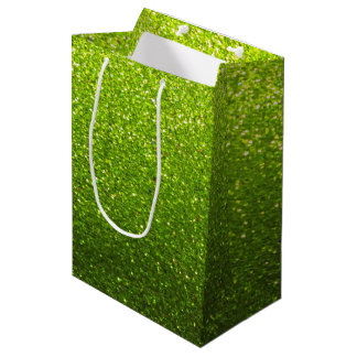 Chartreuse Glitzer Ombre Glitzern Glam Bat Mitzvah Mittlere Geschenktüte