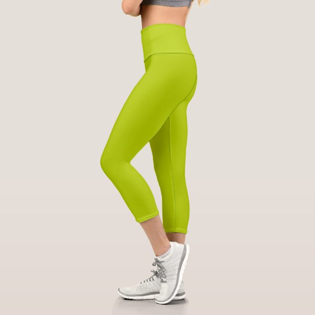 Chartreuse Green Capri Leggings (Links)