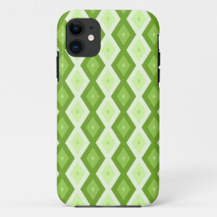 Chartreuse green diamond pattern Case-Mate iPhone hülle