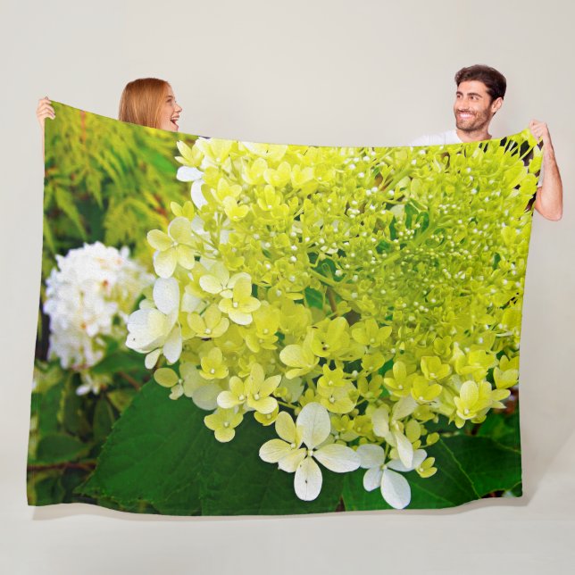 Chartreuse Green, Limelight Hydrangea, Fleecedecke (Beispiel)
