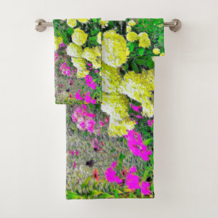 Chartreuse Green Limelight Hydrangea Garden Badhandtuch Set