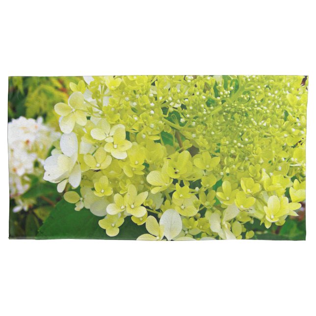 Chartreuse Green, Limelight Hydrangea, Kissenbezug (Vorderseite-Links)