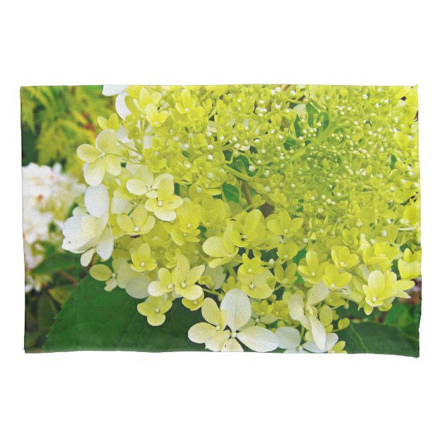 Chartreuse Green, Limelight Hydrangea, Kissenbezug (Vorderseite)