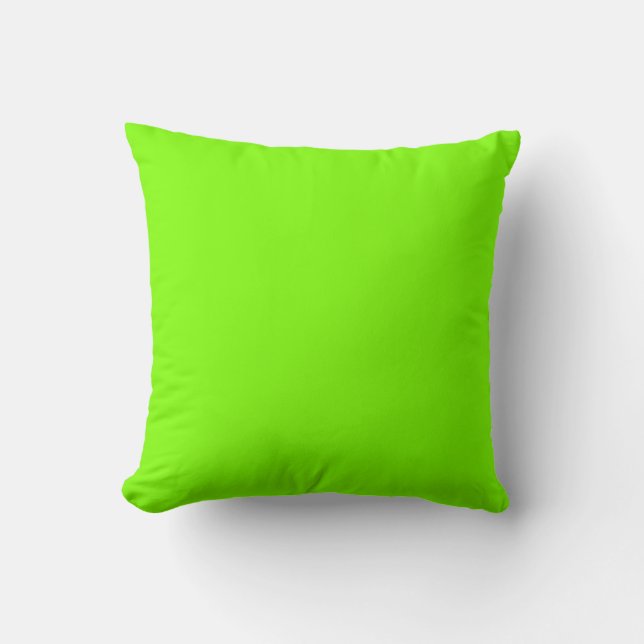 Chartreuse Grün einfarbig Kissen (Vorderseite)