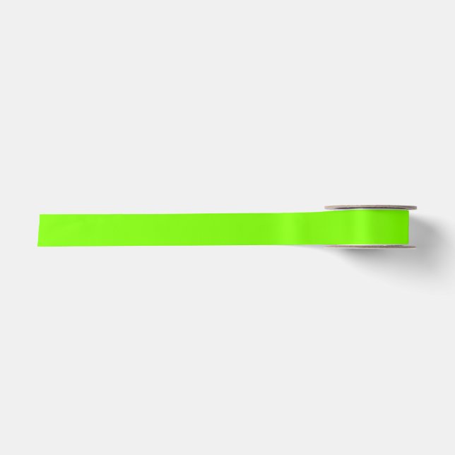 Chartreuse Grün einfarbig Satinband (Vorderseite)