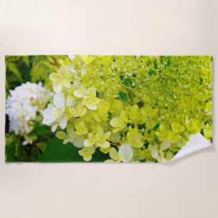 Chartreuse Grün, Limelight Hortensie, Strandtuch