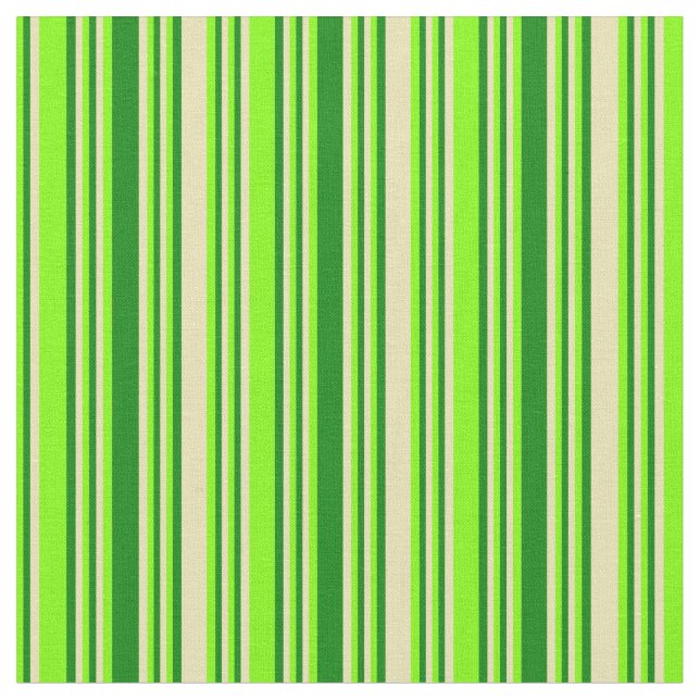 Chartreuse, grüne und farbige Linien Stoff (Nahaufnahme)