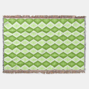 Chartreuse grünes Diamantmuster Decke