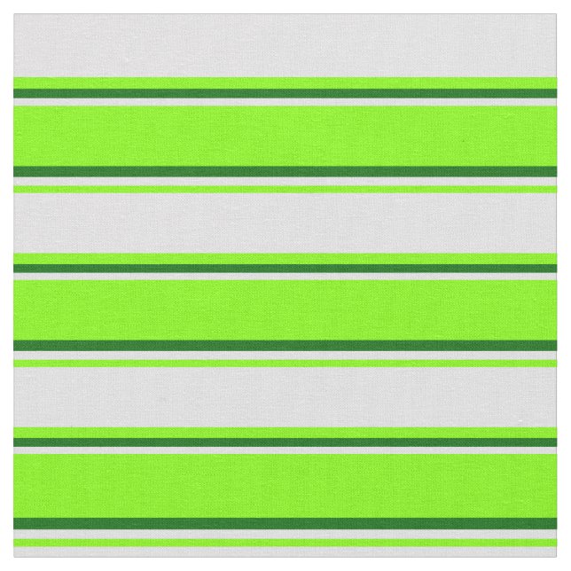 Chartreuse, Lavendel und dunkle grüne Streifen Stoff (Nahaufnahme)
