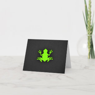 Chartreuse, Neon Green Frog Karte