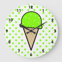 Chartreuse, Neon Green Ice Creme Cone
