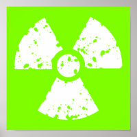Chartreuse, Neon Green Radioactive Symbol