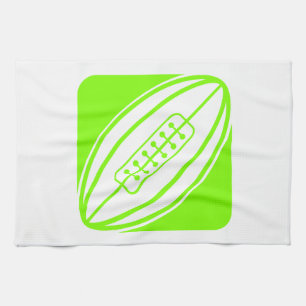 Chartreuse, Neon Green Rugby Geschirrtuch
