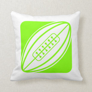 Chartreuse, Neon Green Rugby Kissen