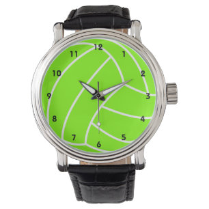 Chartreuse, Neon Green Volleyball Armbanduhr