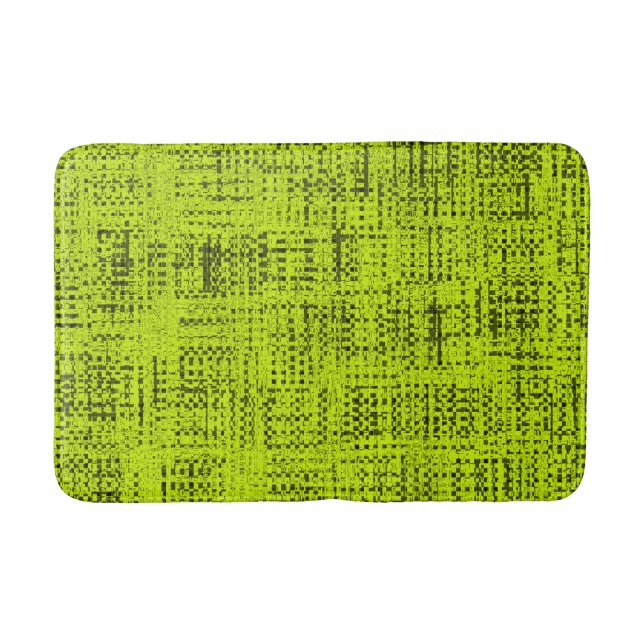 Chartreuse Tweed Badematte (Vorderseite)
