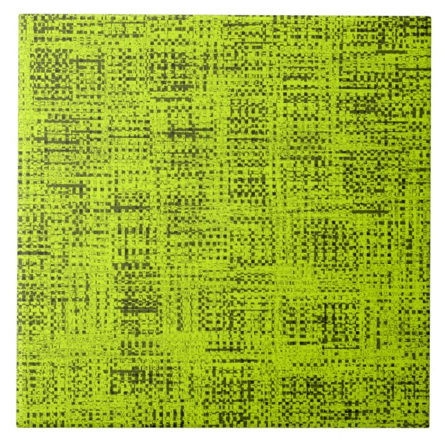 Chartreuse Tweed Fliese (Vorderseite)