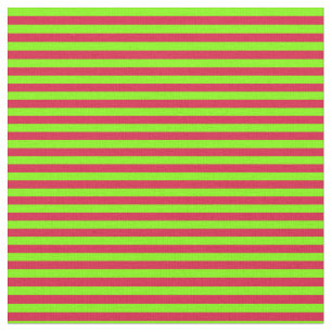Chartreuse und Crimson Colored Lines Stoff