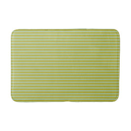 Chartreuse und Pistachio Green Stripes Badematte