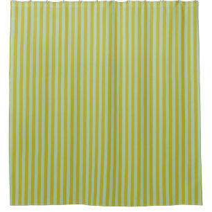Chartreuse und Pistaziengrün Streifen Duschvorhang