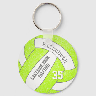 Chartreuse Volleyballtasche mit dem Namen des Spie Schlüsselanhänger
