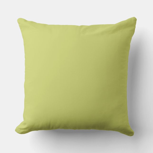 Chartreuse Yellow Mustard Green Kissen (Vorderseite)