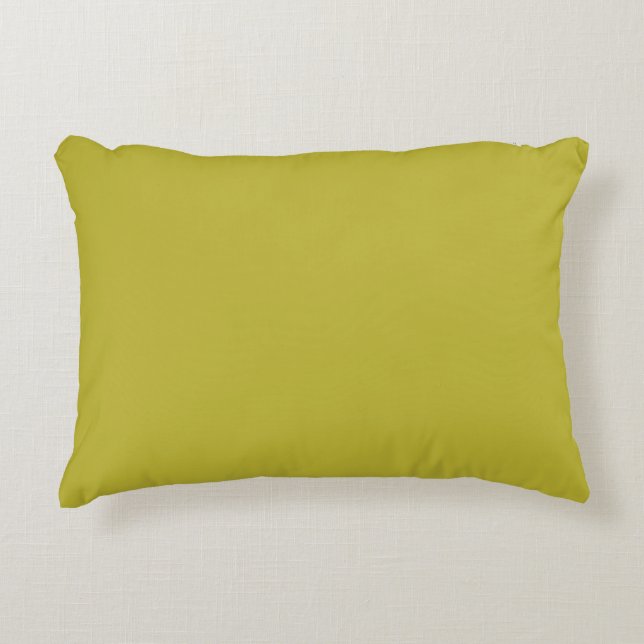 CHARTREUSE Yellowish Green Solid Color Dekokissen (Vorderseite)
