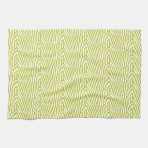 CHARTREUSE ZEBRA STRIPPE GESCHIRRTUCH
