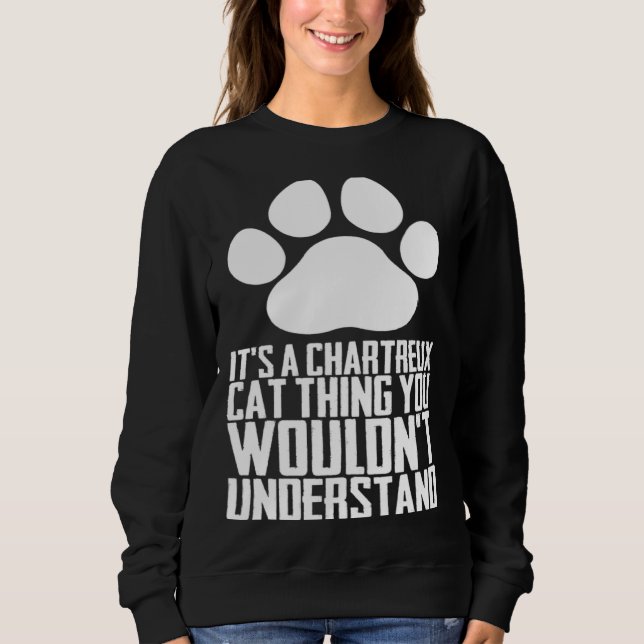 Chartreux cats  Chartreux  Chartreux kitten Sweatshirt (Vorderseite)