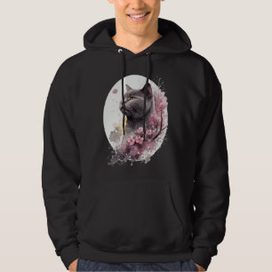 Chartreux-Katze Japanische Kirschblüte Sakura Katz Hoodie