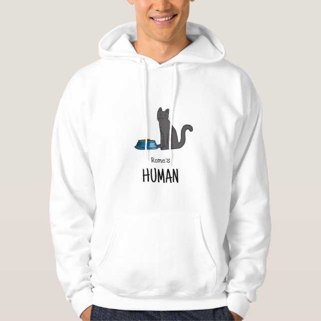 Chartreux-Katzen-Sweatshirt Hoodie (Vorderseite)