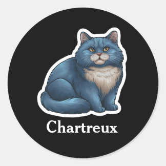 Chartreux Runder Aufkleber
