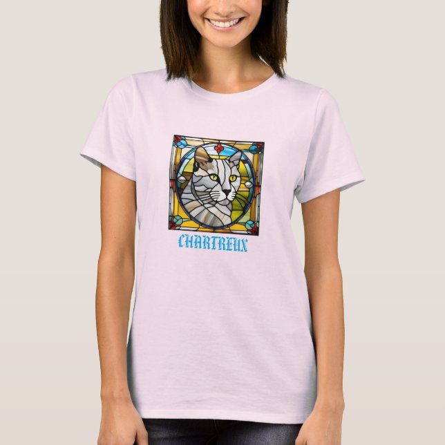 Chartreux T - Shirt aus festem Glas (Vorderseite)