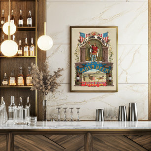 Chas. & John Michel's Export Lager Beer Poster