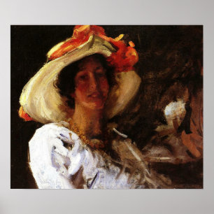 Chase - Clara Stephens mit Hut 1913 Poster
