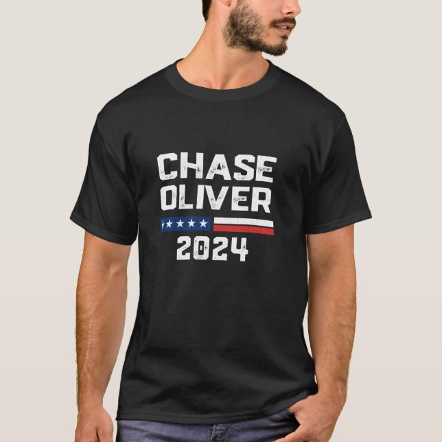 Chase Oliver, Präsident Libertarian Vote Politi T-Shirt (Vorderseite)